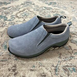 Merrell Men's Slip-On Suede Sneakers in Light Blue size 10